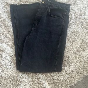 BDG High & Wide Black Jeans